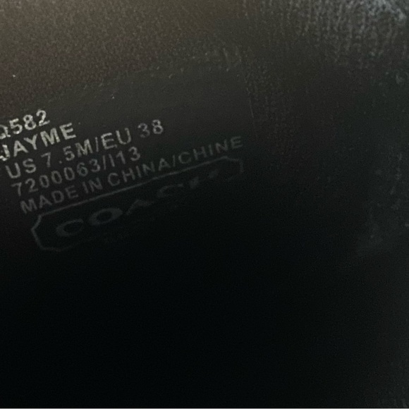 Coach Jayme Black/Silver Sneakers - Picture 6 of 6